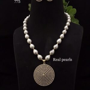 Real Pearl CZ Mala Set 775