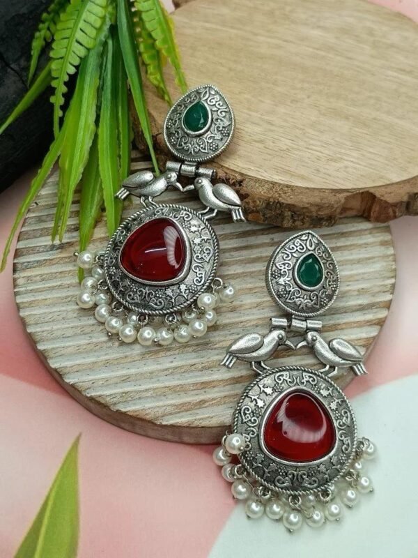SKU BS 012 Silverlooklike Earrings