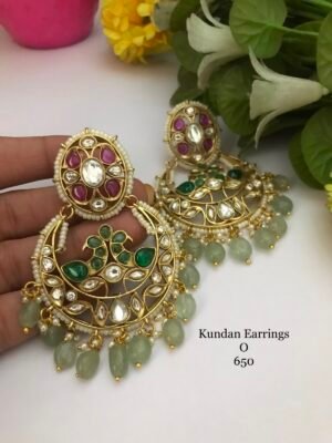 SKU BS 017 Kundan Earrings