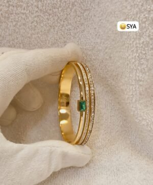 Openable Bracelet with American Diamond stones