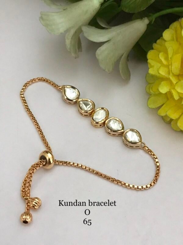 Kundan Gold plated bracelet