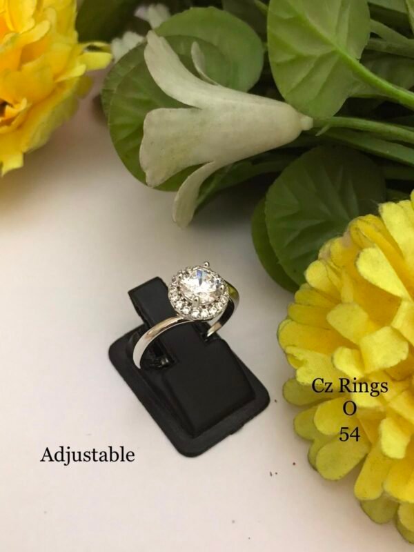 SKU NA 023 Fine stone Diamond look Ring