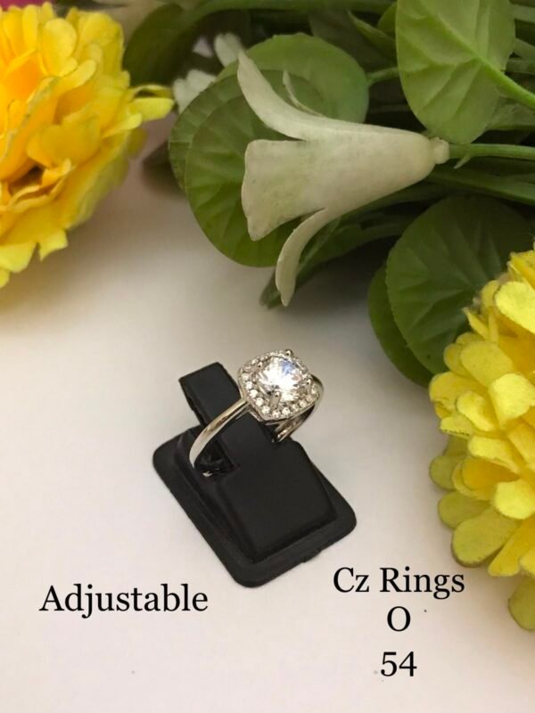 SKU NA 024 Fine stone Diamond look Ring
