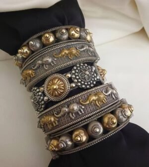 SKU OXD 012 Oxidised KADA Bracelet set