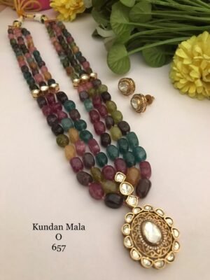 Kundan Maala with Studs