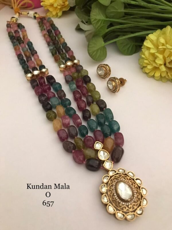 Kundan Maala with Studs