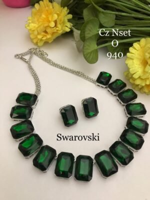 Swarvoski stone Silver base set