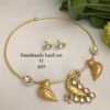 Minimalist Real Pearls Pendent set